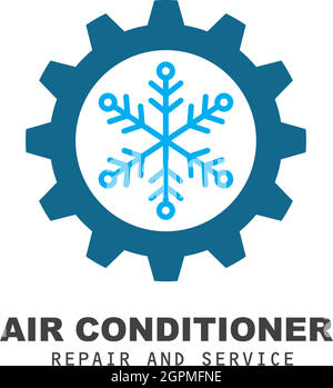 airconditioner repair and service vector icon illustration design Stock Vector