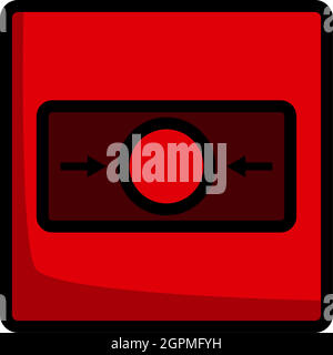 Fire Alarm Icon Stock Vector