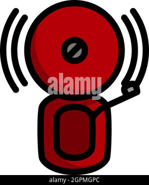 Fire Alarm Icon Stock Vector