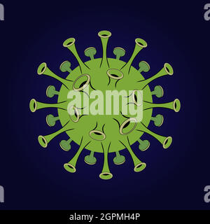 Vector of Coronavirus COVID-19. Vector illustration eps 10 Stock Vector