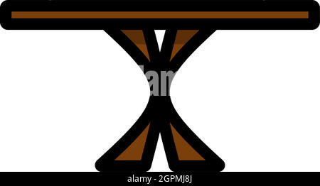 Dinner Table Icon Stock Vector