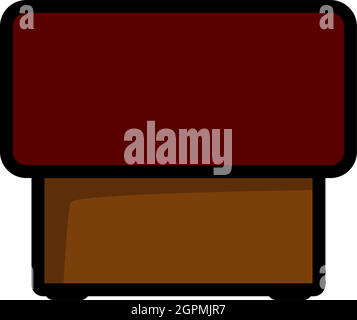Bedroom Pouf Icon Stock Vector