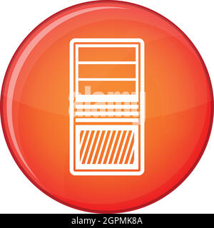 Black computer system unit icon, cartoon style Stock Vector Image & Art ...
