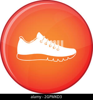 Sneakers icon, flat style Stock Vector