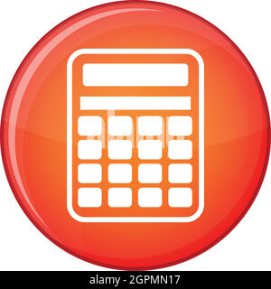 Calculator icon, flat style Stock Vector