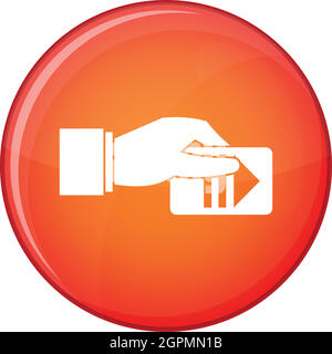 Surveillance camera icon, flat style Stock Vector