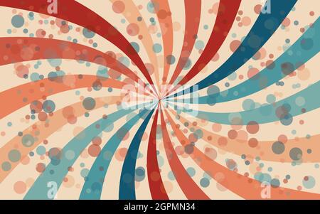 Sunlight retro background.circus sunbeam background Stock Vector