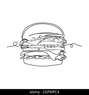 Hamburger: Single Icon Decal