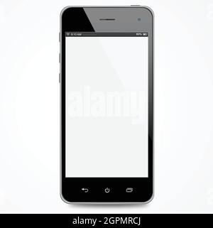 iPhone with white screen Stock Vector