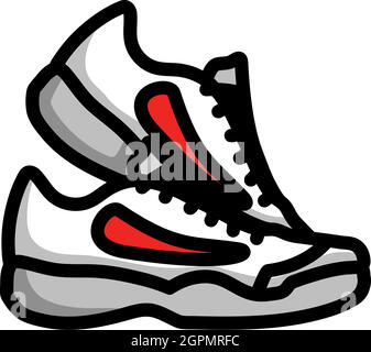 Icon Of Fitness Sneakers Stock Vector