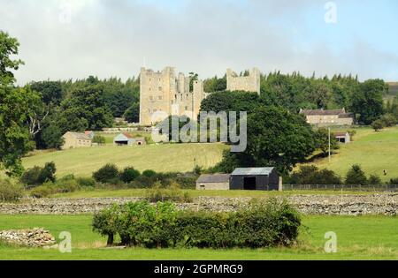 Bolon Castle, in Castle Bolton, Yorkshire, England Stock Photo