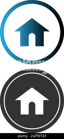 House icon logo simple design template vector Stock Vector