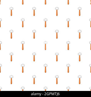 Beer bottle opener pattern, cartoon style Stock Vector