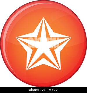 Star icon, flat style Stock Vector