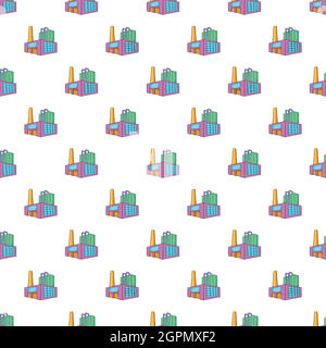 Large brewery pattern, cartoon style Stock Vector