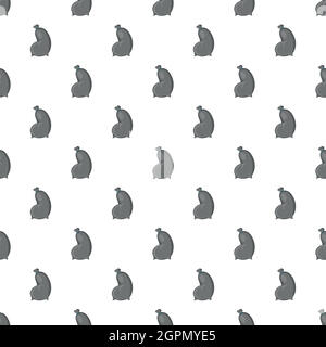 Trash bag pattern, cartoon style Stock Vector