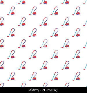 Vacuum cleaner pattern, cartoon style Stock Vector