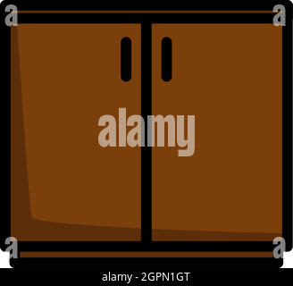 Office Cabinet Icon Stock Vector
