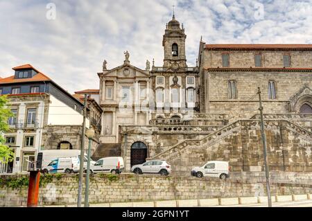 Porto landmarks, Portugal, HDR Image Stock Photo