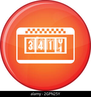 Taximeter icon, flat style Stock Vector