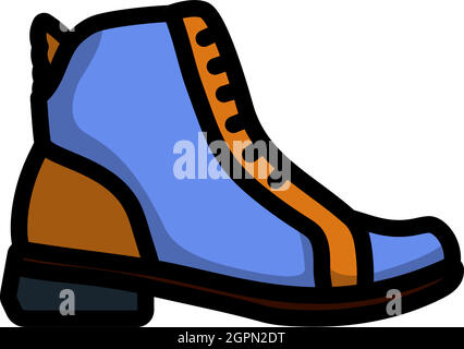 Woman Boot Icon Stock Vector