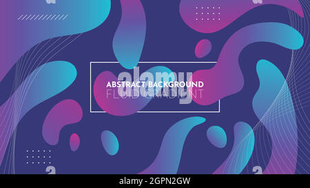 bubble 3d gradient vector with volume en abstract round shape. Liquid render in levitation . retro futuristic space.Landing page with volume render for fashion industry and corporate Stock Vector