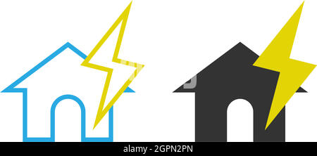 House icon logo simple design template vector Stock Vector