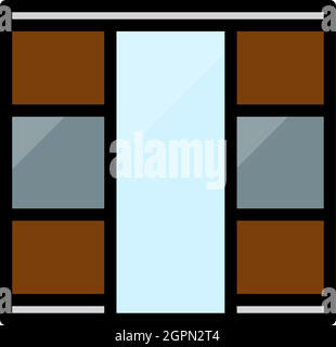 Wardrobe Closet Icon Stock Vector