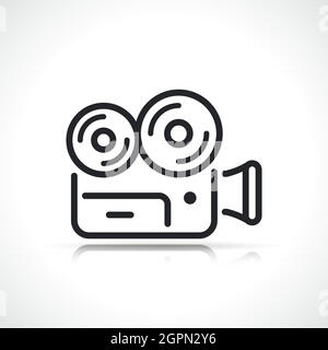 camera video or movie icon Stock Vector