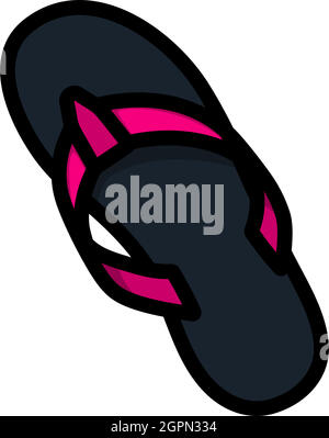 Flip Flop Icon Stock Vector