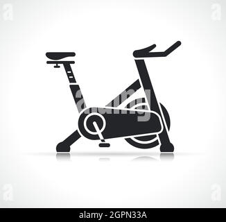 exercise bike machine icon isolated Stock Vector