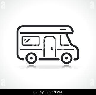 camper van icon Stock Vector Image & Art - Alamy