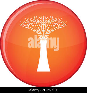 Singapore Supertree at the Gardens By The Bay icon Stock Vector