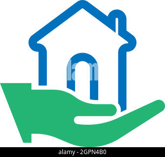 House icon logo simple design template vector Stock Vector