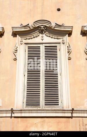 Italy, Rome, Palazzo del Grillo, window Stock Photo