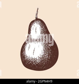 Icon Of Pear Stock Vector