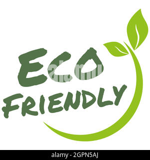 modern green stamp eco friendly Stock Vector