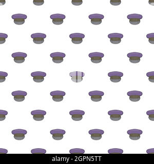Cap pattern, cartoon style Stock Vector
