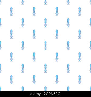 Microscope pattern, cartoon style Stock Vector