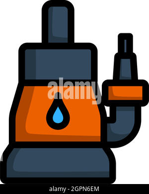 Submersible Water Pump Icon Stock Vector