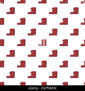 Boots pattern, cartoon style Stock Vector