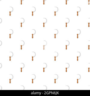 Sickle pattern, cartoon style Stock Vector