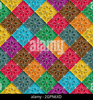 Colored mosaic background 2 Stock Vector