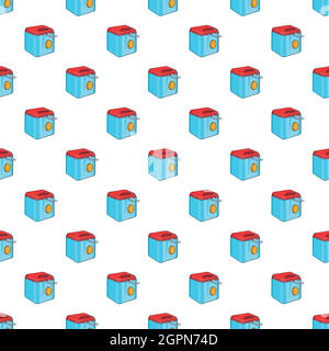 Fryer pattern, cartoon style Stock Vector