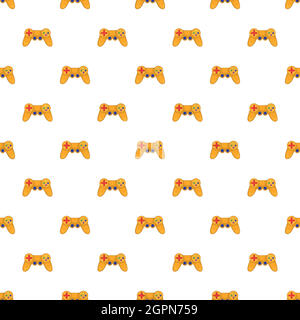 Joystick pattern, cartoon style Stock Vector