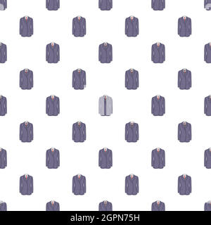 Man suit with tie pattern, cartoon style Stock Vector