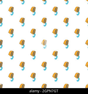 Hook from crane pattern, cartoon style Stock Vector