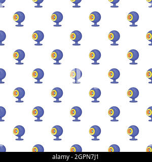 Webcam pattern, cartoon style Stock Vector