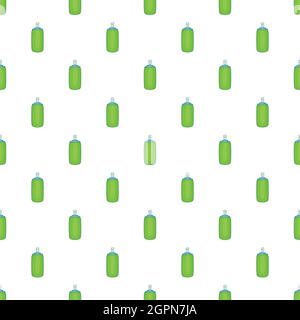 Green air freshener aerosol bottle pattern Stock Vector