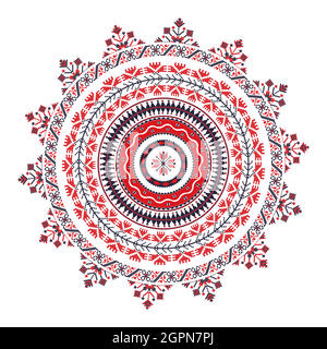 Romanian round design element 15 Stock Vector